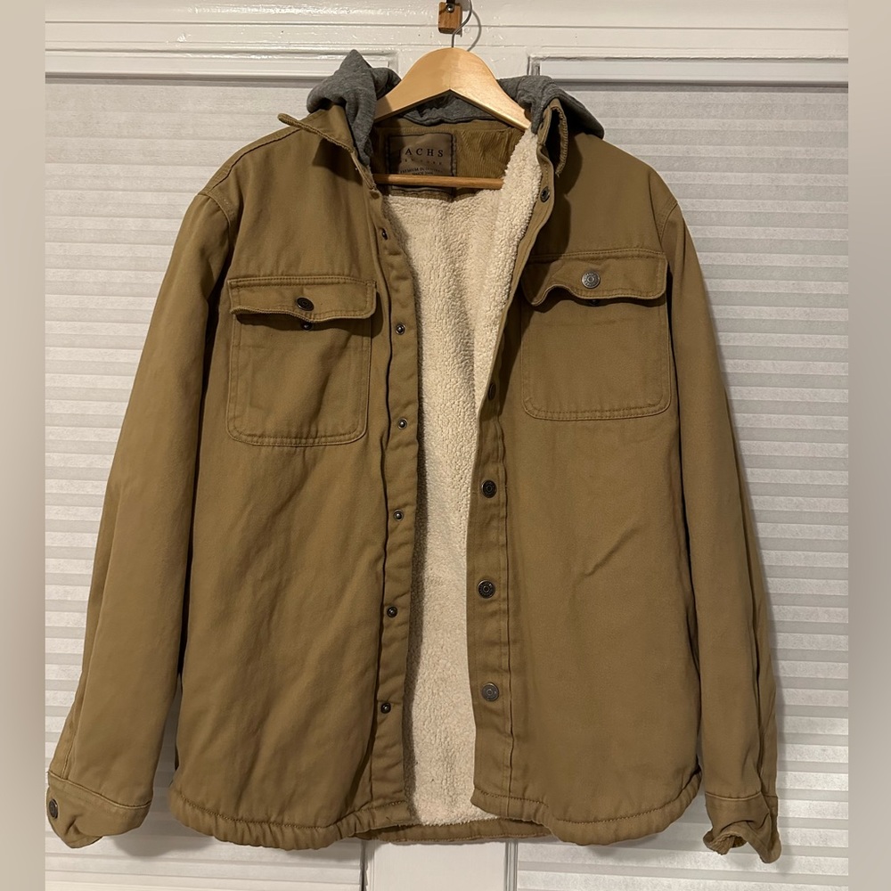 JACHS NEW YORK Sherpa-Lined Coat - Men's Size Medium